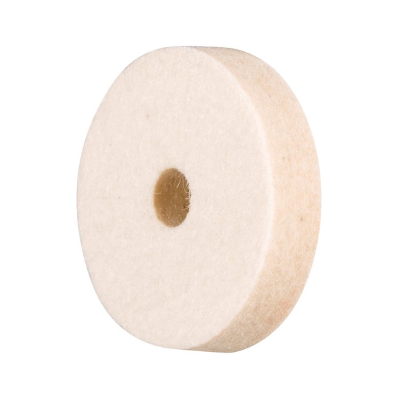 PFERD medium-hard felt disk FKSC diameter 30x7 mm bore diameter 6 mm - Polishing felt disk