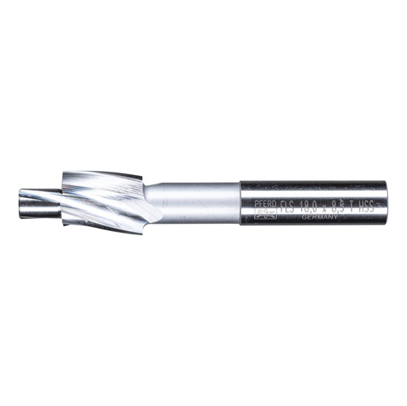 PFERD HSS flat countersink DIN 373 diameter 18.0mm shank 12mm for threaded core hole - Tenon countersink