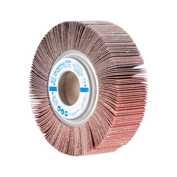 PFERD flap wheel FR diameter 100x30mm bore diameter 25.4mm A120 - Abrasive tool made of abrasive on a base