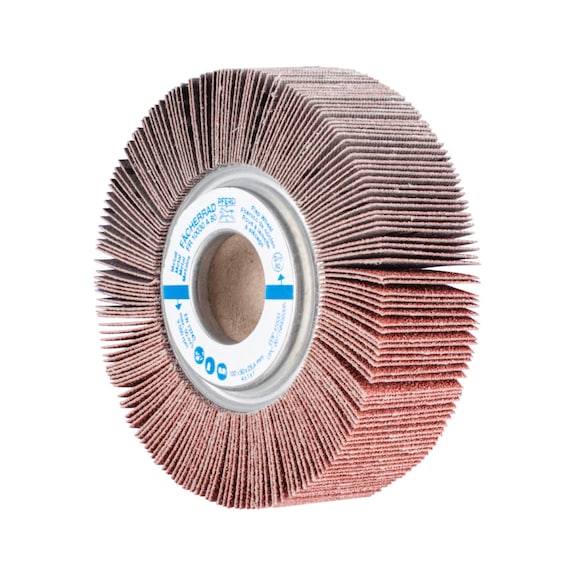 PFERD flap wheel FR diameter 100x30mm bore 25.4 mm A80 - Abrasive tool made of abrasive on a base