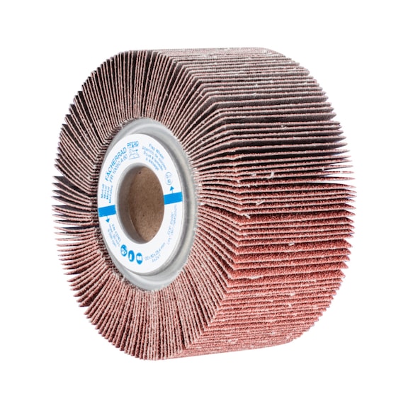 PFERD flap wheel FR diameter 100x50mm bore 25.4 mm A60 - Abrasive tool made of abrasive on a base