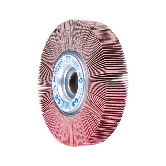 PFERD Lamellenschleifrad FR Durchmesser 150x30mm Bohrung 25,4 mm CO-COOL120 - Schleifwerkzeug aus Schleifmittel auf Unterlage