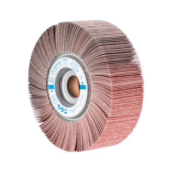 PFERD flap wheel FR diameter 150x50mm bore diameter 25.4mm A120 - Abrasive tool made of abrasive on a base