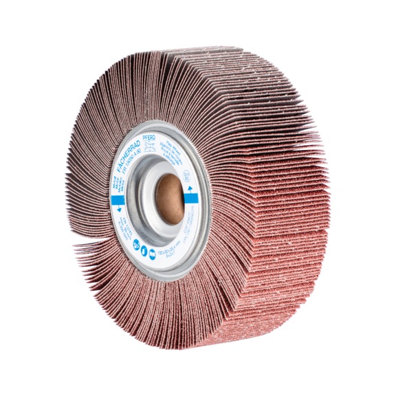 PFERD flap wheel FR diameter 150x50mm bore 25.4 mm A60 - Abrasive tool made of abrasive on a base