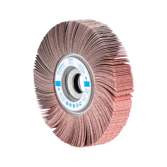 PFERD flap wheel FR diameter 165x30mm bore 25.4 mm A80 - Abrasive tool made of abrasive on a base