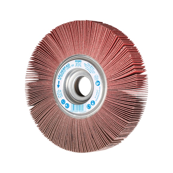 PFERD Lamellenschleifrad FR Durchmesser 165x30mm Bohrung 25,4 mm CO-COOL120 - Schleifwerkzeug aus Schleifmittel auf Unterlage