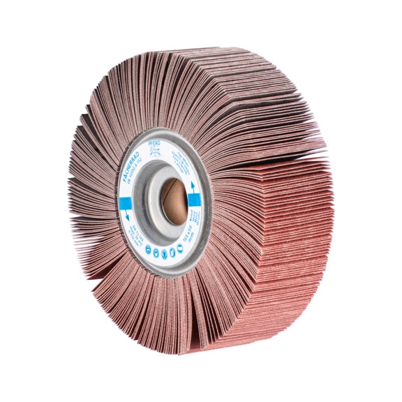 PFERD flap wheel FR diameter 165x50mm bore diameter 25.4mm A150 - Abrasive tool made of abrasive on a base