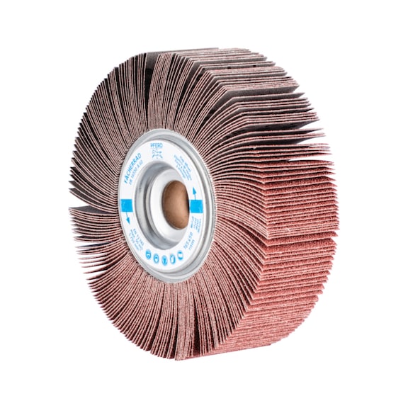 PFERD flap wheel FR diameter 165x50mm bore 25.4 mm A60 - Abrasive tool made of abrasive on a base