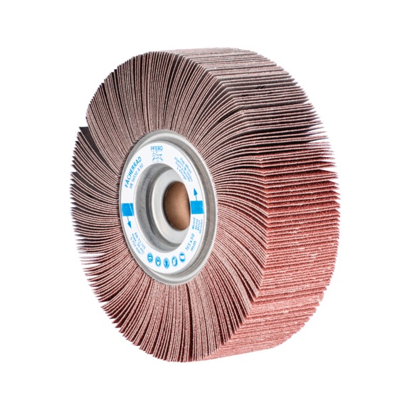 PFERD flap wheel FR diameter 165x50mm bore 25.4 mm A80 - Abrasive tool made of abrasive on a base