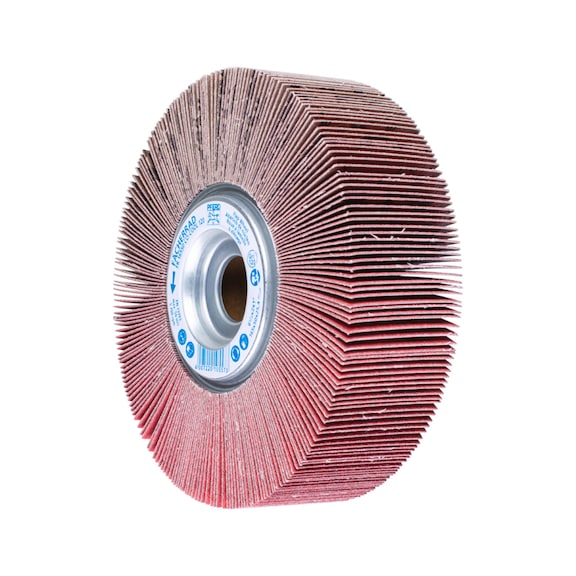 PFERD Lamellenschleifrad FR Durchmesser 165x50mm Bohrung 25,4 mm CO-COOL120 - Schleifwerkzeug aus Schleifmittel auf Unterlage