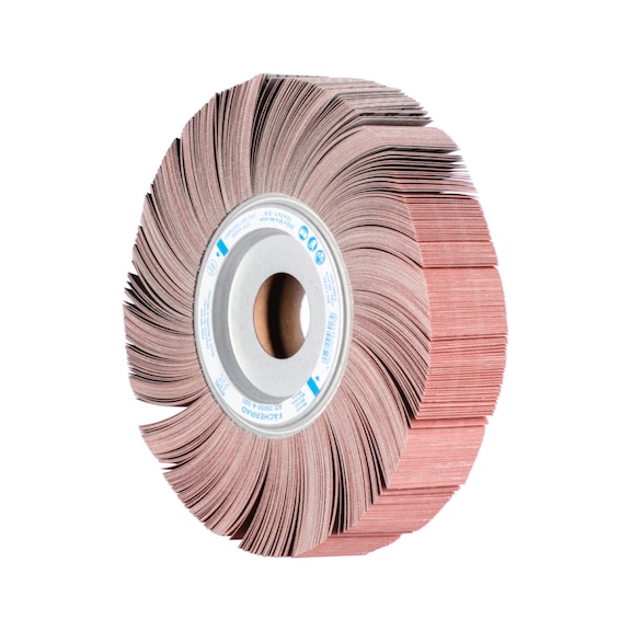 PFERD Lamellenschleifrad FR Durchmesser 250x50mm Bohrung 44,0 mm A320 - Schleifwerkzeug aus Schleifmittel auf Unterlage