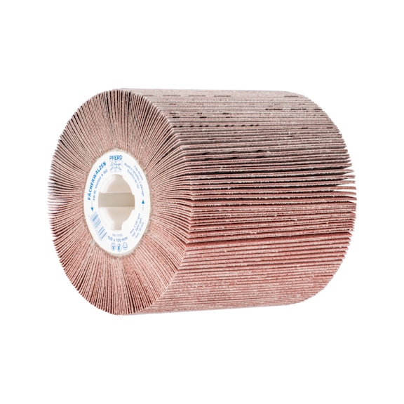 PFERD flap wheel diameter 100x100 keyway 19 mm A150 - Abrasive tool made of abrasive on a base