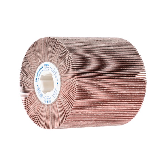 PFERD flap wheel diameter 100x100 keyway 19 mm A180 - Abrasive tool made of abrasive on a base