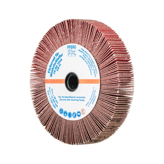 PFERD flap wheel for angle grinder FR WS 115x20mm 5/8-11 CO-COOL120 - Abrasive tool made of abrasive on a base