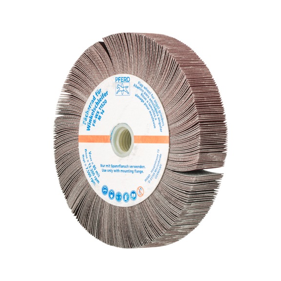 PFERD flap wheel for angle grinder FR WS diameter 115x20mm M14 A320 - Abrasive tool made of abrasive on a base