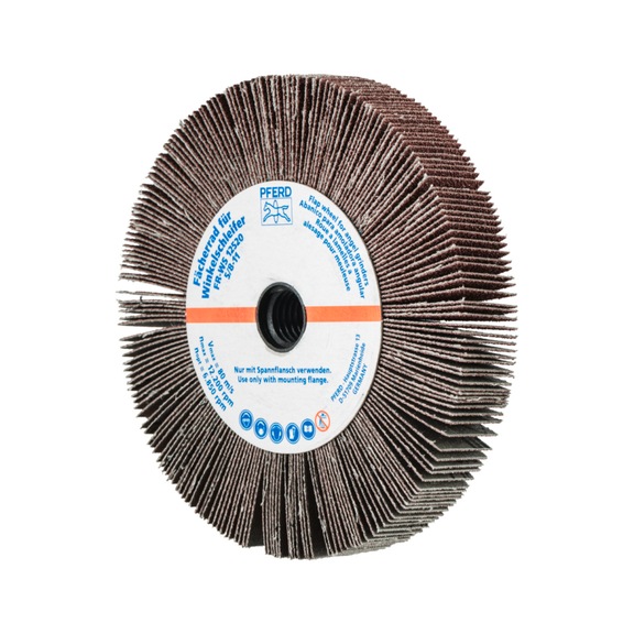 PFERD flap wheel angle grinder FR WS diameter 125x20mm 5/8-11 A60 - Abrasive tool made of abrasive on a base