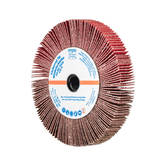 PFERD flap wheel for angle grinder FR WS 125x20mm 5/8-11 CO-COOL60 - Abrasive tool made of abrasive on a base
