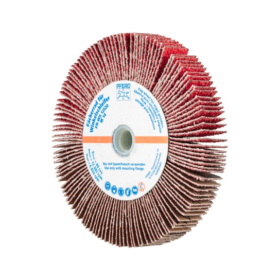 PFERD flap wheel for angle grinder FR WS 125x20mm M14 CO-COOL40 - Abrasive tool made of abrasive on a base