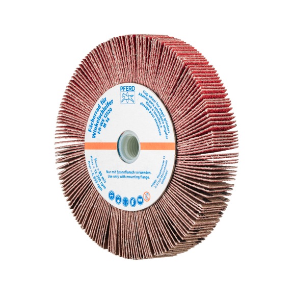 PFERD flap wheel for angle grinder FR WS 125x20mm M14 CO-COOL80 - Abrasive tool made of abrasive on a base