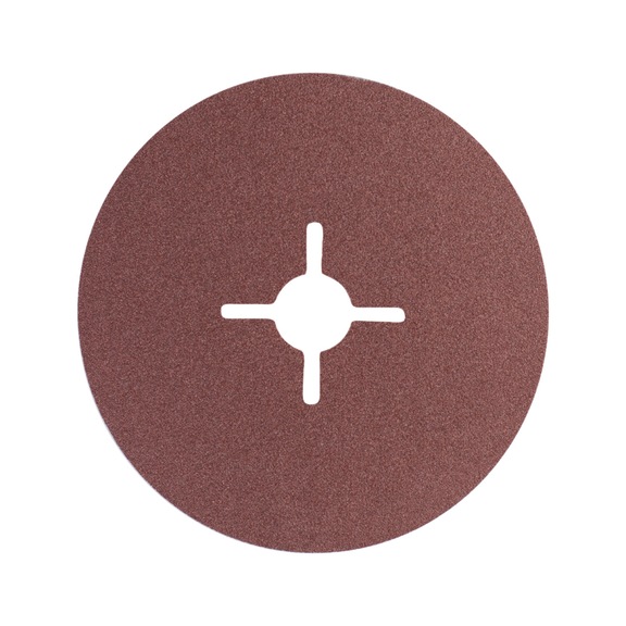 PFERD corundum fiber disc diameter 100mm A120 for universal applications - Abrasive tool made of abrasive on a base