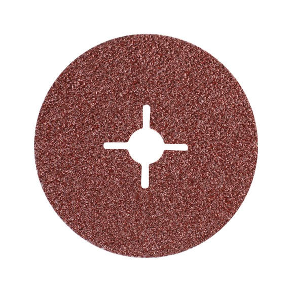 PFERD Korund Fiberscheibe Durchmesser 100mm A24 für universelle Anwendungen - Schleifwerkzeug aus Schleifmittel auf Unterlage