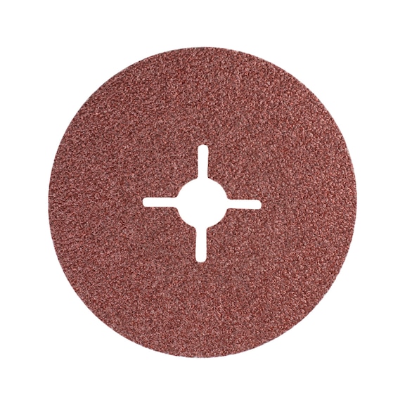 PFERD corundum fiber disc diameter 100mm A36 for universal applications - Abrasive tool made of abrasive on a base
