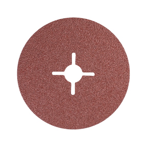 PFERD corundum fiber disc diameter 100mm A50 for universal applications - Abrasive tool made of abrasive on a base
