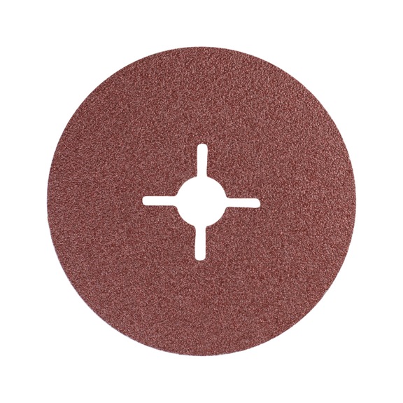 PFERD corundum fiber disc diameter 100mm A60 for universal applications - Abrasive tool made of abrasive on a base