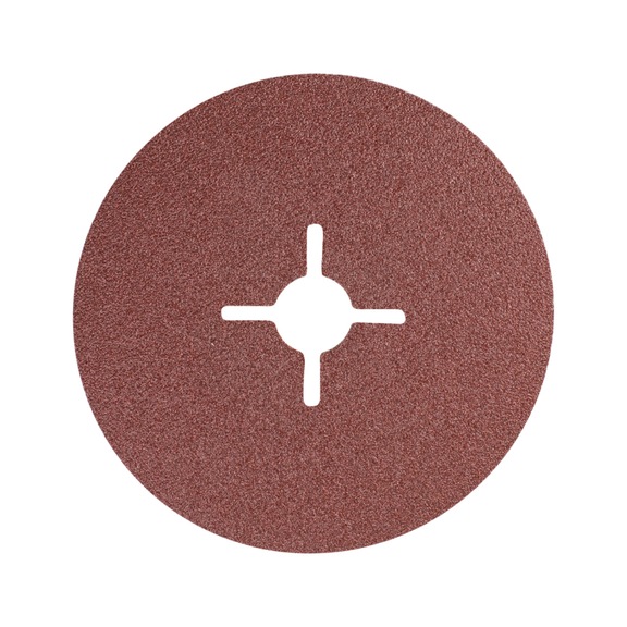 PFERD corundum fiber disc diameter 100mm A80 for universal applications - Abrasive tool made of abrasive on a base