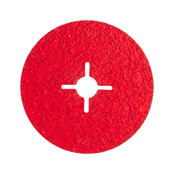 PFERD ceramic grain fiber disc diameter 100mm CO-COOL24 for cool grinding - Abrasive tool made of abrasive on a base