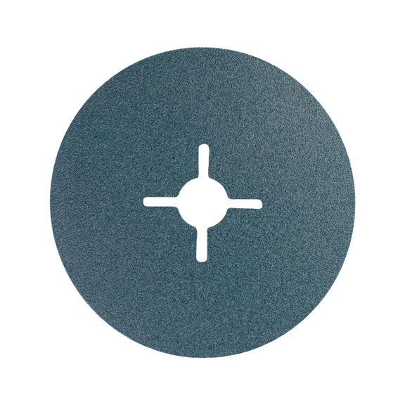 PFERD Zirkon Fiberscheibe Durchmesser 100mm Z120 für hohen Abtrag auf Stahl - Schleifwerkzeug aus Schleifmittel auf Unterlage