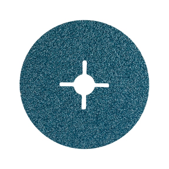 PFERD zirconia fiber disc diameter 100mm Z36 for high stock removal on steel - Abrasive tool made of abrasive on a base