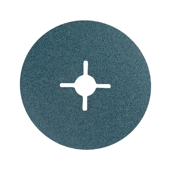 PFERD zirconia fiber disc diameter 100mm Z80 for high stock removal on steel - Abrasive tool made of abrasive on a base