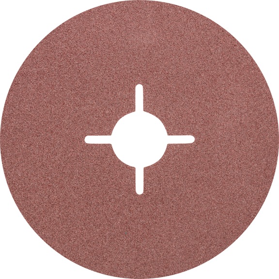 PFERD Korund Fiberscheibe Durchmesser 115 mm A100 für universelle Anwendungen - Schleifwerkzeug aus Schleifmittel auf Unterlage