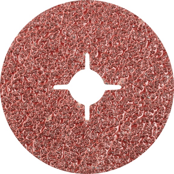 PFERD corundum fiber disc diameter 115 mm A16 for universal applications - Abrasive tool made of abrasive on a base