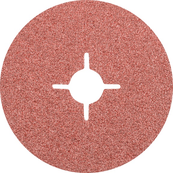 PFERD corundum fiber disc diameter 115 mm A36 for universal applications - Abrasive tool made of abrasive on a base