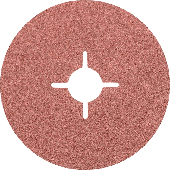 PFERD corundum fiber disc diameter 115 mm A50 for universal applications - Abrasive tool made of abrasive on a base