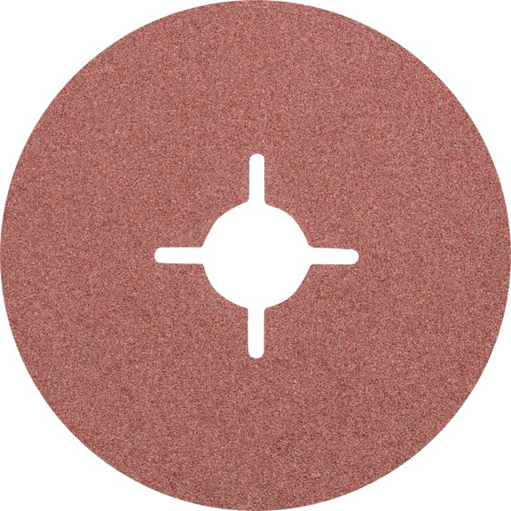 PFERD corundum fiber disc diameter 115 mm A60 for universal applications - Abrasive tool made of abrasive on a base
