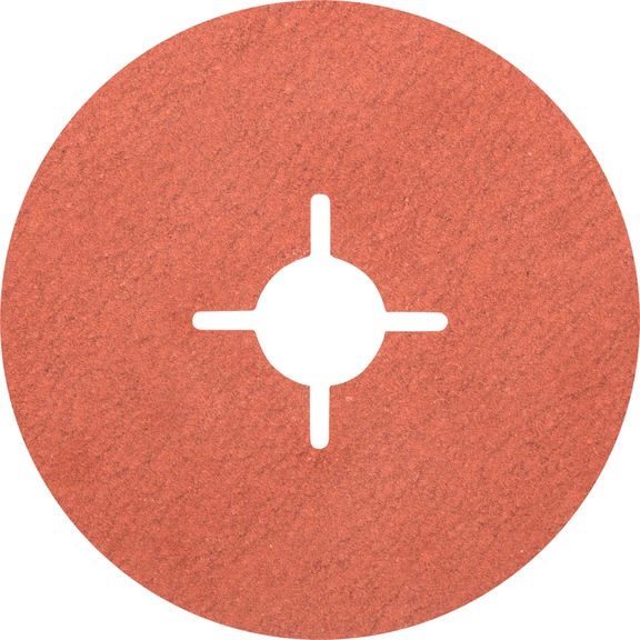 PFERD Korund Fiberscheibe Durchmesser 115 mm A-COOL100 für kühlen Schliff - Schleifwerkzeug aus Schleifmittel auf Unterlage