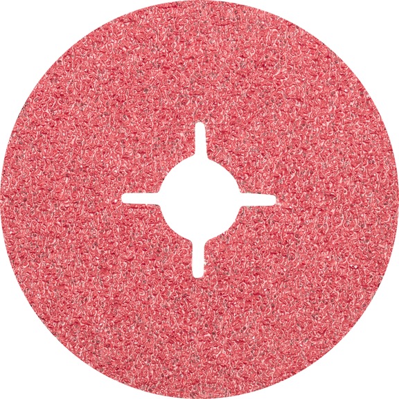 PFERD ceramic grain fiber disc diameter 115 mm CO24 for maximum steel removal - Abrasive tool made of abrasive on a base