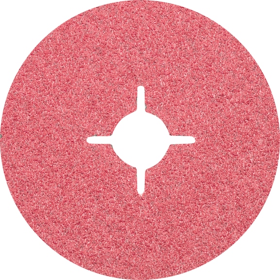 PFERD Keramikkorn Fiberscheibe Durchmesser 115 mm CO36 für höchsten Stahl Abtrag - Schleifwerkzeug aus Schleifmittel auf Unterlage