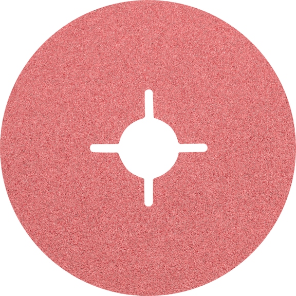 PFERD ceramic grain fiber disc diameter 115 mm CO80 for maximum steel removal - Abrasive tool made of abrasive on a base