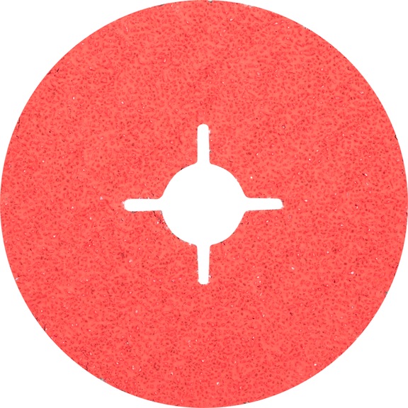 PFERD ceramic grain fiber disc diameter 115 mm CO-COOL24 for cool grinding - Abrasive tool made of abrasive on a base