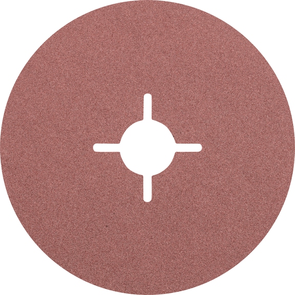 PFERD corundum fiber disc diameter 125 mm A120 for universal applications - Abrasive tool made of abrasive on a base