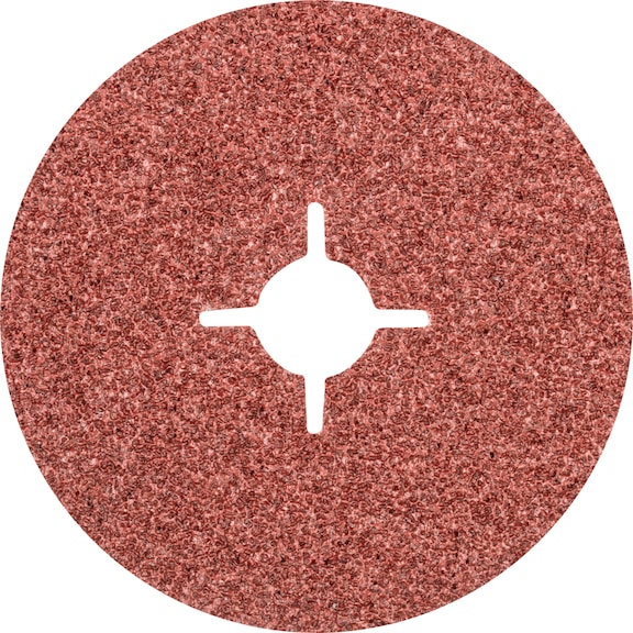 PFERD corundum fiber disc diameter 125 mm A24 for universal applications - Abrasive tool made of abrasive on a base