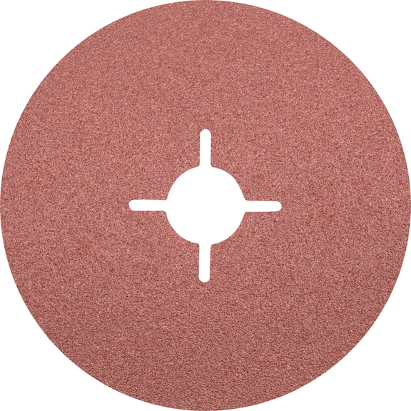 PFERD corundum fiber disc diameter 125 mm A60 for universal applications - Abrasive tool made of abrasive on a base