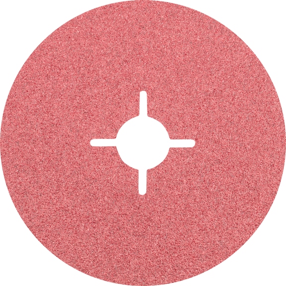 PFERD ceramic grain fiber disc diameter 125 mm CO60 for maximum steel removal - Abrasive tool made of abrasive on a base