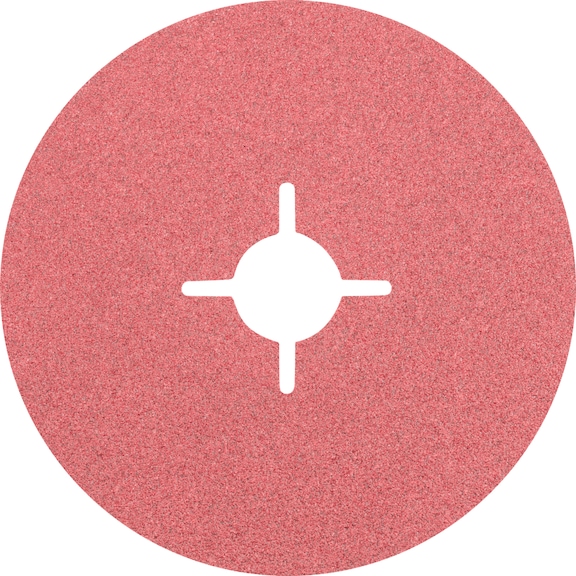 PFERD ceramic grain fiber disc diameter 125 mm CO80 for maximum steel removal - Abrasive tool made of abrasive on a base