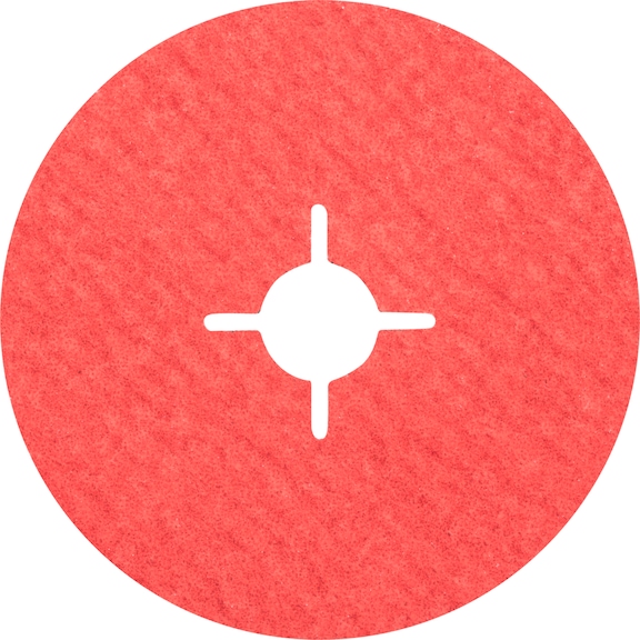 PFERD ceramic grain fiber disc diameter 125 mm CO-COOL60 for cool grinding - Abrasive tool made of abrasive on a base