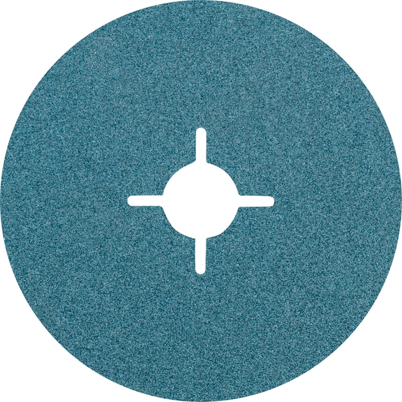 PFERD zirconia fiber disc diameter 125 mm Z60 for high stock removal on steel - Abrasive tool made of abrasive on a base
